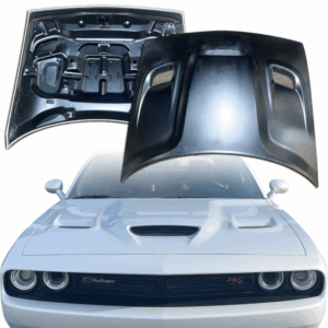 OEREP Steel SRT Hellcat 3-Scoop Hood > Dodge Challenger 2008-2023